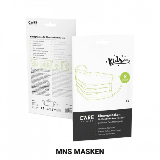 ArtwizzCare - Disposable masks Kids size (8x) ArtwizzCare - Disposable masks Kids size (8x)