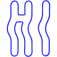 Candy Shock - Led Sign  80 Hi (blue)