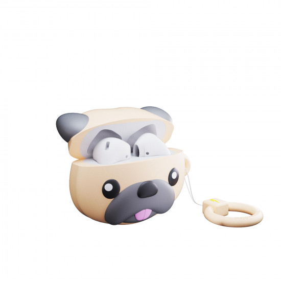 Mojipower - Bolsa para AirPods 3 (pug)