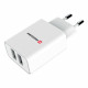 Swissten - Travel Charger Smart IC 2.1A 2xUSB (white) Swissten - Travel Charger Smart IC 2.1A 2xUSB (white)