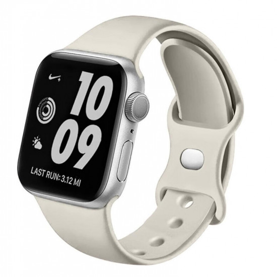 Swissten - Silicone Band for Apple Watch 38-41mm (st. grey) Swissten - Silicone Band for Apple Watch 38-41mm (st. grey)