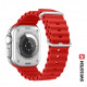 Swissten - Wave Band for Apple Watch 42-49mm (red) Swissten - Wave Band for Apple Watch 42-49mm (red)
