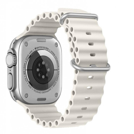 Swissten - Wave Band for Apple Watch 42-49mm (st. grey) Swissten - Wave Band for Apple Watch 42-49mm (st. grey)