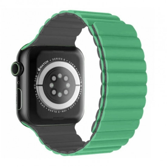 Swissten - Wave Magnetic Apple Watch 38-41mm (green/grey) Swissten - Wave Magnetic Apple Watch 38-41mm (green/grey)