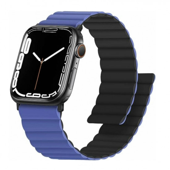 Swissten - Wave Magnetic Apple Watch 42-49mm (blue/black) Swissten - Wave Magnetic Apple Watch 42-49mm (blue/black)