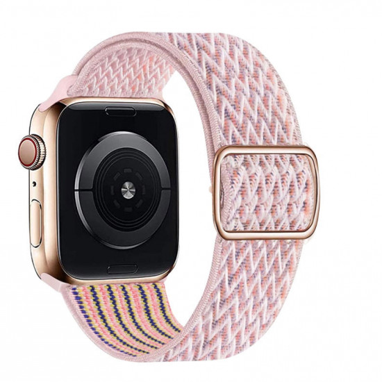 Swissten - Nylon Band for Apple Watch 42-49mm (pink) Swissten - Nylon Band for Apple Watch 42-49mm (pink)