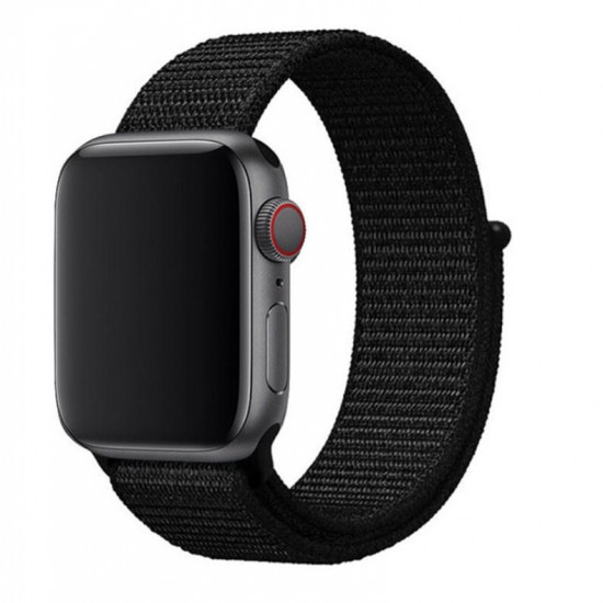 Swissten - Nylon Velcro Apple Watch 38-41mm (black) Swissten - Nylon Velcro Apple Watch 38-41mm (black)