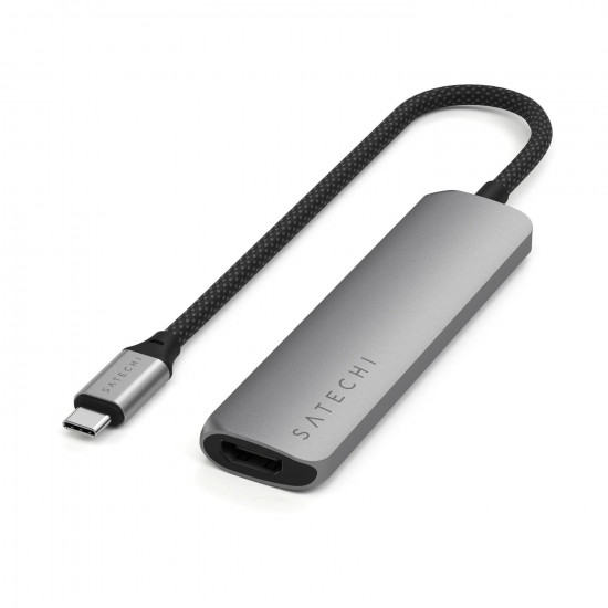 Satechi - USB-C Slim Multiport Adapter 4in1 (space grey)