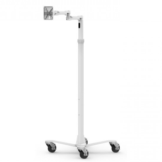 Maclocks - Medical Rolling Cart Extended VESA (white) Maclocks - Medical Rolling Cart Extended VESA (white)