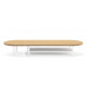 Woodcessories - Monitor Stand Single with Shelf (oak/white)