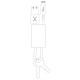 Philo - Keychain Lightning Cable 20cm (white) Philo - Keychain Lightning Cable 20cm (white)