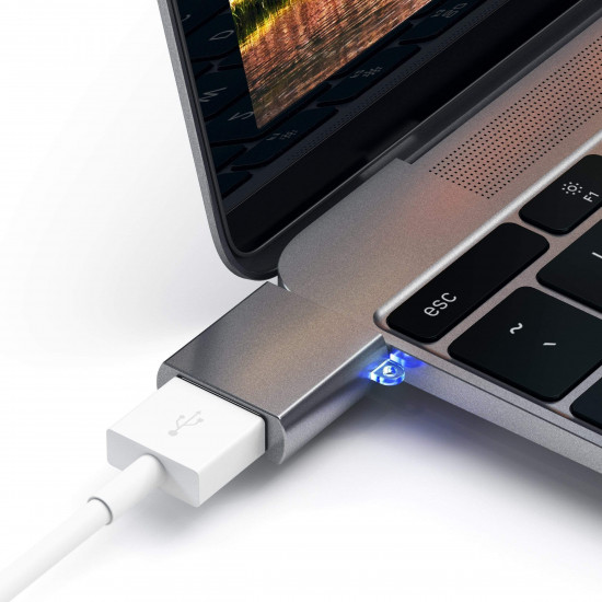 Satechi - USB-C to USB3 Adapter (space grey) Satechi - USB-C to USB3 Adapter (space grey)