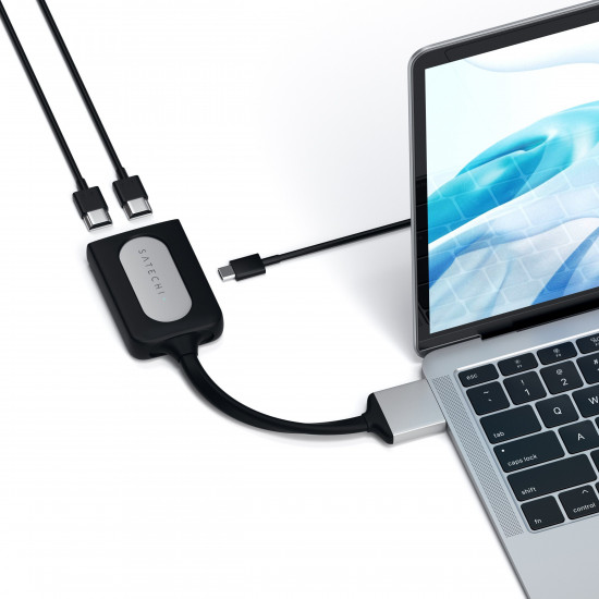 Satechi - USB-C to Dual 4K HDMI Adapter (silver)