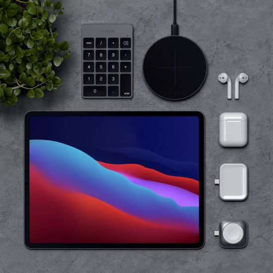 Satechi - USB-C Wireless Charging Dock for AirPods Satechi - USB-C Wireless Charging Dock for AirPods
