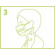ArtwizzCare - Disposable masks Kids size (8x) ArtwizzCare - Disposable masks Kids size (8x)