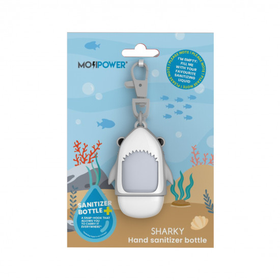 Mojipower - Frasco para líquido desinfectante Sharky Mojipower - Frasco para líquido desinfectante Sharky