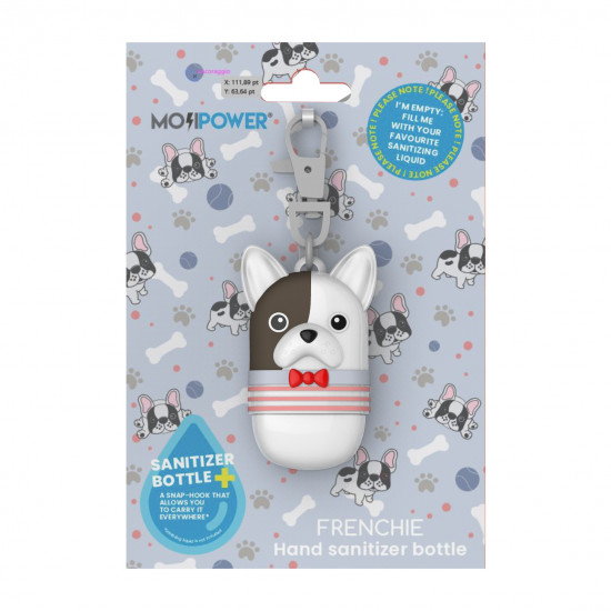 Mojipower - Frasco para líquido desinfectante Frenchie Mojipower - Frasco para líquido desinfectante Frenchie