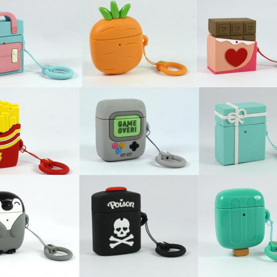 Mojipower - Bolsa para AirPods 1/2 Penguin