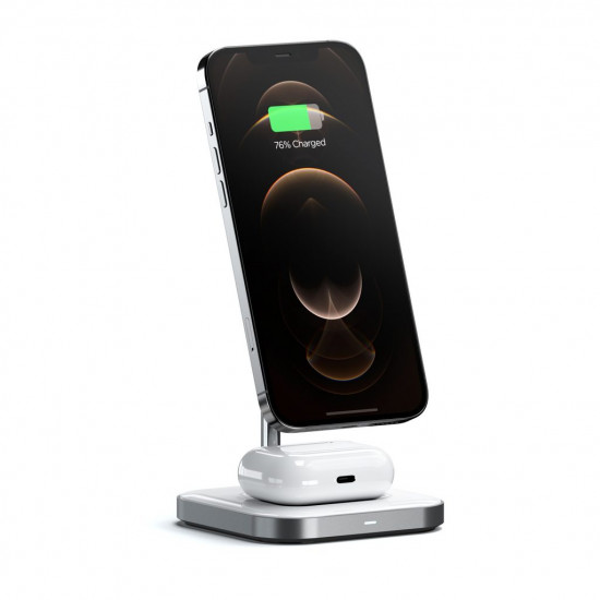 Satechi - 2-in-1 Magnetic Wireless Charging Stand Satechi - 2-in-1 Magnetic Wireless Charging Stand