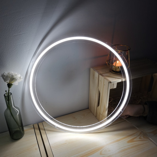 Candy Shock - Led Sign 40 Circle (cold white) Candy Shock - Led Sign 40 Circle (cold white)