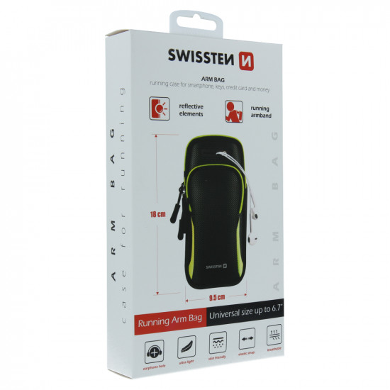 Swissten - Armbag Case (black) Swissten - Armbag Case (black)