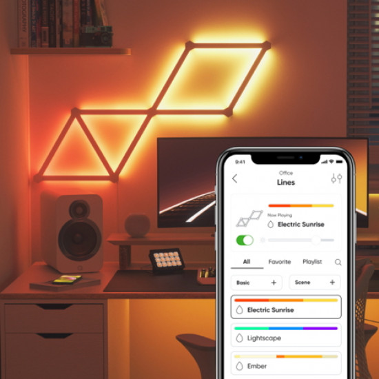 Nanoleaf - Lines 60° Hex Expansion Pack (3 panels) Nanoleaf - Lines 60° Hex Expansion Pack (3 panels)
