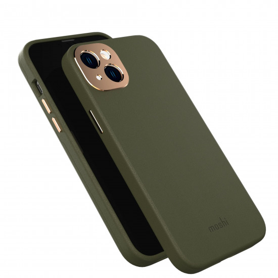 Moshi - Napa MagSafe iPhone 14 Plus (army green)
