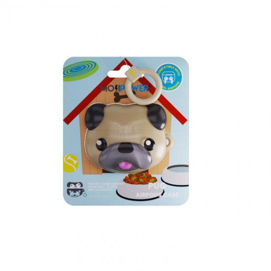 Mojipower - Bolsa para AirPods 3 (pug)