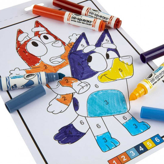 Crayola - Folhas de Colorir Bluey + marcadores Crayola - Folhas de Colorir Bluey + marcadores