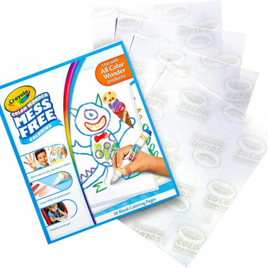 Crayola - Color Wonder Folhas para colorir 30x Crayola - Color Wonder Folhas para colorir 30x