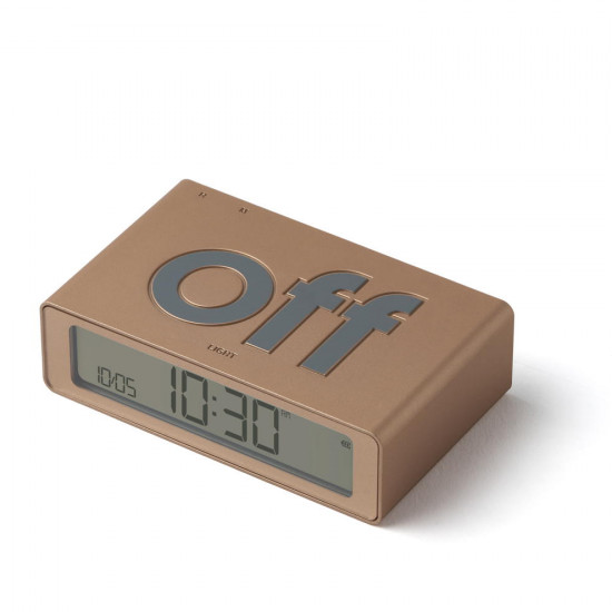 Lexon - Despertador FLIP Mini (soft gold)