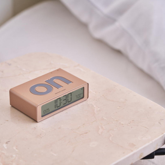Lexon - Despertador FLIP Mini (soft gold)