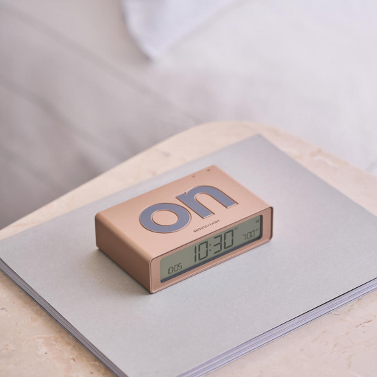 Lexon - Despertador FLIP Mini (soft gold)