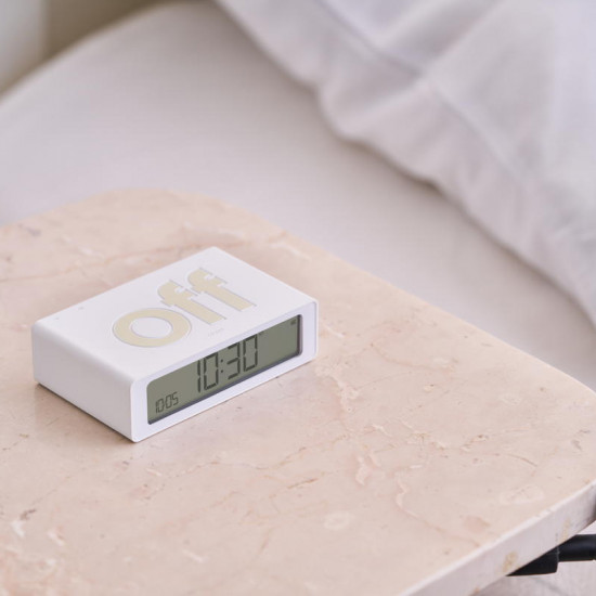 Lexon - Despertador FLIP Mini (white) Lexon - Despertador FLIP Mini (white)