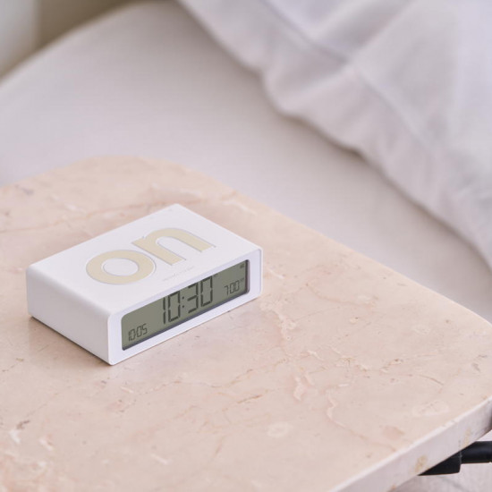 Lexon - Despertador FLIP Mini (white) Lexon - Despertador FLIP Mini (white)