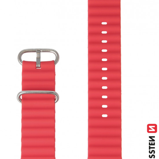 Swissten - Wave Band for Apple Watch 42-49mm (red) Swissten - Wave Band for Apple Watch 42-49mm (red)