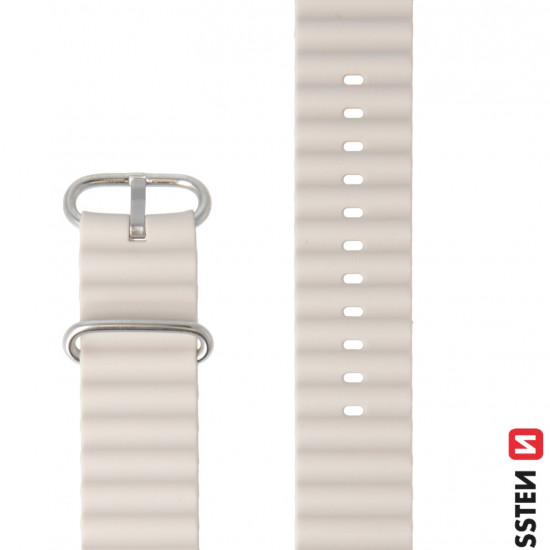 Swissten - Wave Band for Apple Watch 42-49mm (st. grey) Swissten - Wave Band for Apple Watch 42-49mm (st. grey)