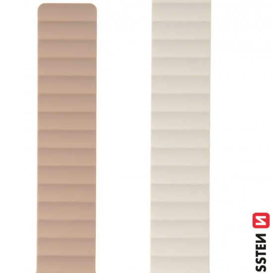 Swissten - Wave Magnetic Apple Watch 38-41mm (white/capucc) Swissten - Wave Magnetic Apple Watch 38-41mm (white/capucc)