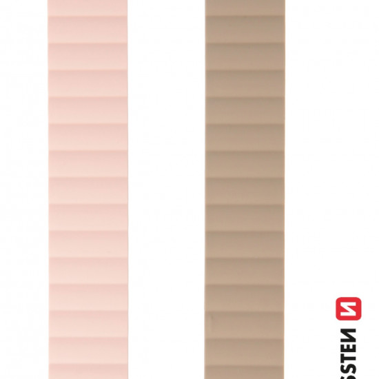 Swissten - Wave Magnetic Apple Watch 42-49mm (pink/capucc) Swissten - Wave Magnetic Apple Watch 42-49mm (pink/capucc)