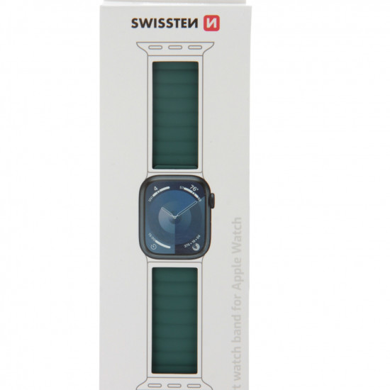 Swissten - Wave Magnetic Apple Watch 42-49mm (green/grey) Swissten - Wave Magnetic Apple Watch 42-49mm (green/grey)