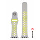 Swissten - Sport Band for Apple Watch 42-49mm (silver/yellw)