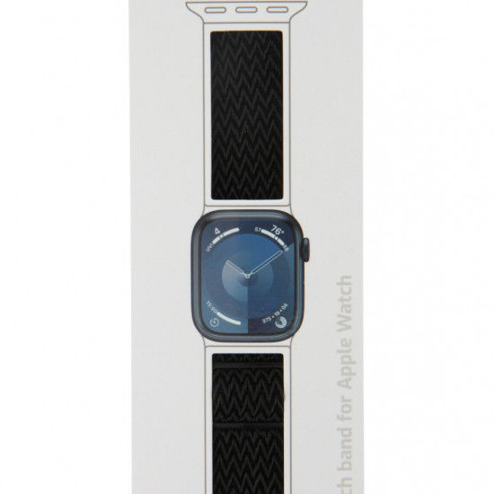 Swissten - Nylon Band for Apple Watch 38-41mm (black) Swissten - Nylon Band for Apple Watch 38-41mm (black)