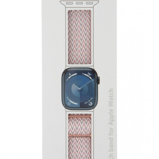 Swissten - Nylon Band for Apple Watch 42-49mm (pink) Swissten - Nylon Band for Apple Watch 42-49mm (pink)