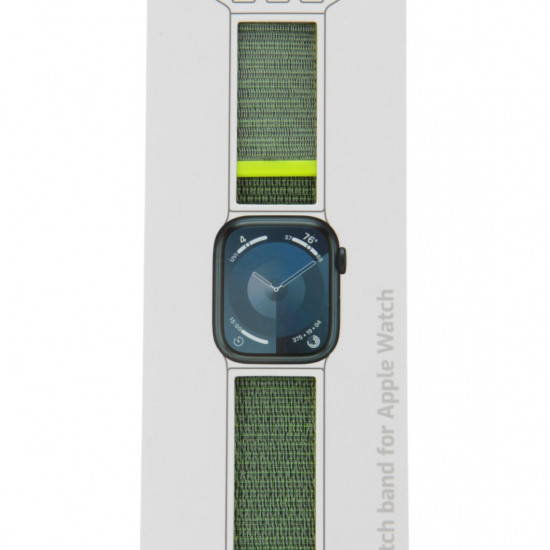 Swissten - Nylon Velcro Apple Watch 38-41mm (shiny green) Swissten - Nylon Velcro Apple Watch 38-41mm (shiny green)