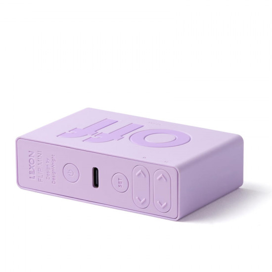 Lexon - Despertador FLIP Mini (light lilac) Lexon - Despertador FLIP Mini (light lilac)