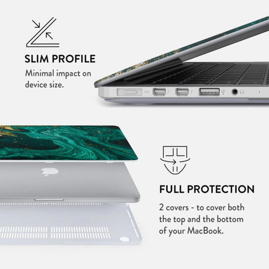 Burga - Capa MacBook Air 13 v2022/2024 (emerald)