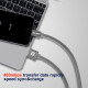 Swissten - Textile Cable USB-Lightning (0.2m-black)