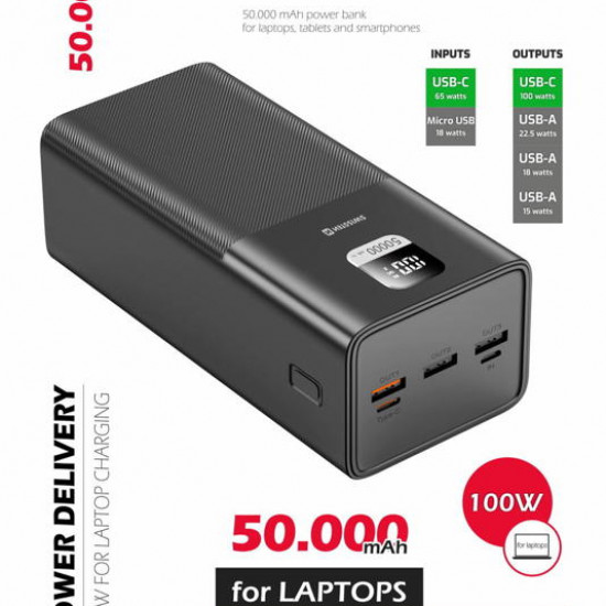 Swissten - Powerbank Power Line 50.000 mAh Swissten - Powerbank Power Line 50.000 mAh