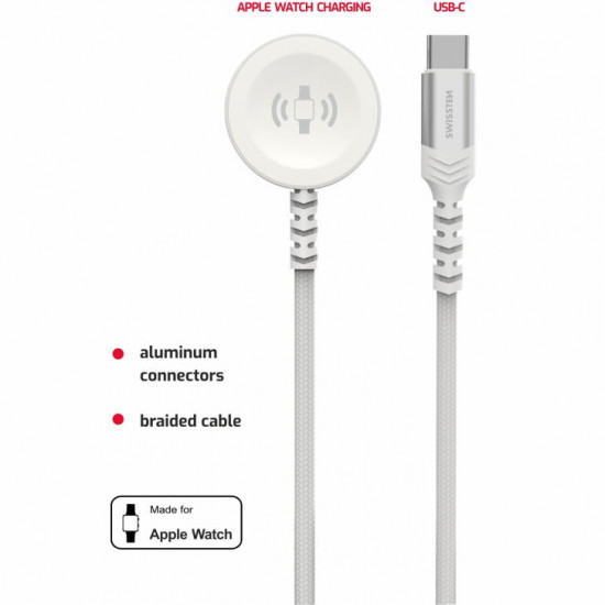 Swissten - Wireless charge cable for Apple Watch USB-C Swissten - Wireless charge cable for Apple Watch USB-C