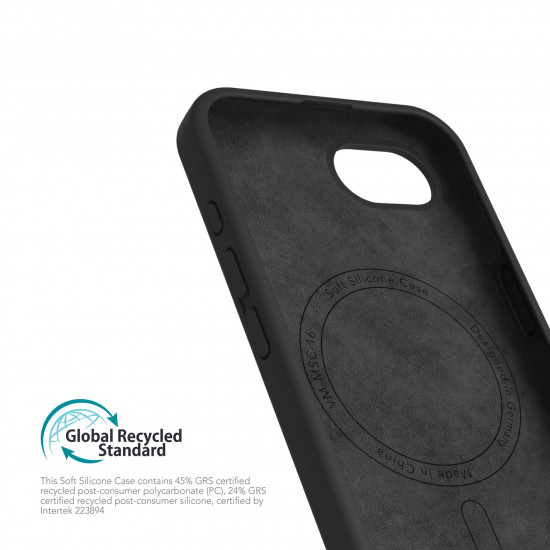 Vonmaehlen - MagSafe Silicone iPhone 16e (black) Vonmaehlen - MagSafe Silicone iPhone 16e (black)